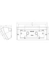VIMAR 20787.B Монтажна конзола Eikon 7M, за работен плот, White,  - 2