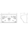 VIMAR 14784 Монтажна конзола Plana 4M, за работен плот, White,  - 2
