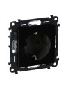 Legrand 756321  Контакт шуко без рамка Valena life Черен мат - 756321