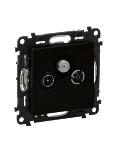 Legrand 756364 TV-R-SAT розетка Valena life Черен мат - 756364 - Цена | LEDs4economy 2