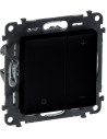 Legrand Димер бутонен R3-400W L3-400VA LED3-125VA цвят черен Valena Life - 756382A - Цена | LEDs4economy