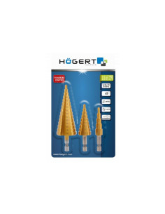HT6D325 Стъпаловидно свредло 4-32 мм к-т 3 бр., Högert - Цена | LEDs4economy 2