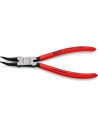 Knipex Зегер клещи под ъгъл 45°, полирани, Ø19-60мм, червена ръкохватка 180мм,  - K4431J22