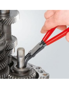 Knipex Зегер клещи под ъгъл 45°, полирани, Ø19-60мм, червена ръкохватка 180мм, - K4431J22 - Цена | LEDs4economy 2