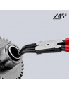 Knipex Зегер клещи под ъгъл 45°, полирани, Ø19-60мм, червена ръкохватка 180мм,  - K4431J22 - 4