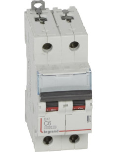 Legrand Автоматичен прекъсвач DX3 2P 6A крива С 6kA - 407796 - Цена | LEDs4economy
