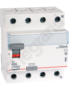 Legrand ДТЗ 4P 40A 100mА серия TX3 ID тип AC - 411718 - Цена | LEDs4economy