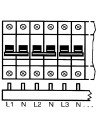 Legrand Захранващ гребен тип ПИН 3P+N 16мм2 80A 28 прекъсвача L1NL2NL3N  - 404941 - 2