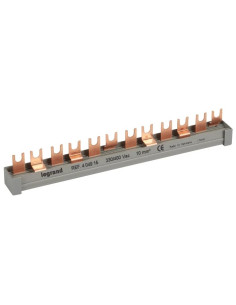 Legrand Захранващ гребен тип U 3P+N 10мм2 63A 6 прекъсвача L1NL2NL3N - 404915 - Цена | LEDs4economy 2