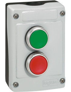 Legrand Дву-бутонна кнопка пуск/стоп 1NO и 1NC 10А IP66 открит монтаж - 024230 - Цена | LEDs4economy