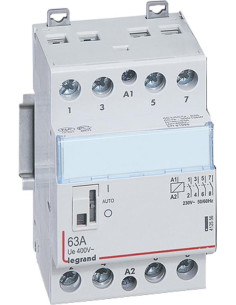Legrand Модулен контактор с ръкохватка CX3, 63A 4NO 220V 3 модула - 412556 - Цена | LEDs4economy
