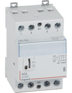 Legrand Модулен контактор с ръкохватка CX3, 40A 4NO 220V 3 модула - 412553 - Цена | LEDs4economy