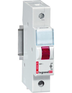 Legrand DIN Индикатор червен за една фаза 220V модул - 604078 - Цена | LEDs4economy