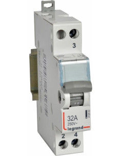 Legrand Ум шалтер I-0-II DIN монтаж CX3 32А 1P 230V 1 мод. - 412902 - Цена | LEDs4economy