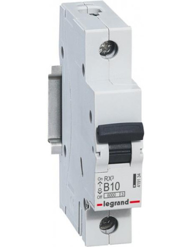 Legrand Автоматичен прекъсвач RX3 1P 10A крива В 6kA  - 419134 