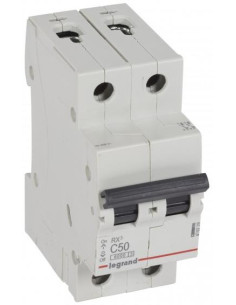 Legrand Автоматичен прекъсвач RX3 2P 50A крива С 6kA - 419229 - Цена | LEDs4economy