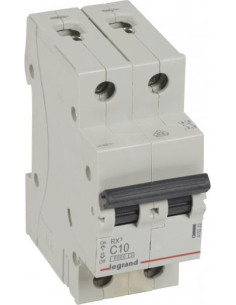 Legrand Автоматичен прекъсвач RX3 2P 10A крива С 6kA - 419222 - Цена | LEDs4economy