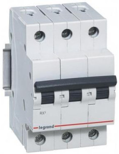 Legrand Автоматичен прекъсвач RX3 3P 50A крива С 6kA - 419240 - Цена | LEDs4economy