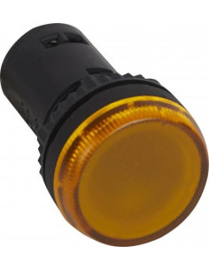 Legrand Сигнална лампа LED монолитна жълта 230Vac Ø22mm - 024614 - Цена | LEDs4economy