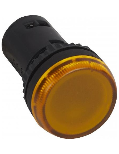 Сигнална лампа LED монолитна жълта 230Vac Ø22mm Legrand