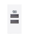 BTICINO RW4191AA USB зарядно тип A и A 15W 3A 100-240V 50-60Hz, 1M Бял  Classia - RW4191AA