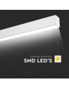 V-TAC LED Линейно Осветление SAMSUNG Чип 40W Външно Бяло Тяло 4000K - 21463 - 3