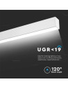 V-TAC LED Линейно Осветление SAMSUNG Чип 40W Външно Бяло Тяло 4000K - 21463 - 4