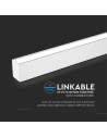 V-TAC LED Линейно Осветление SAMSUNG Чип 40W Външно Бяло Тяло 4000K - 21463 - 6