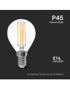 V-tac LED Крушка - 6W Filament E14 P45 4000К 212846 - 5