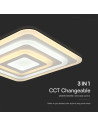 V-TAC 82W LED Плафон 3 Степени Димиращ с Дистанционно Бяло Тяло IP20 - 23396 - 3