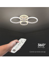 V-TAC 51W LED Плафон 3 Степени Димиращ с Дистанционно Бяло Тяло IP20 - 23394 - 7