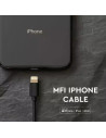 V-TAC Iphone Кабел Черен MFI Лиценз 1.5м - 8452 - 5