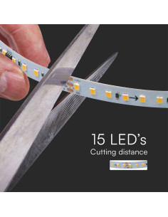 V-TAC LED Лента Бягаща 2835 120 10W 24V 3000K - 23607 - Цена | LEDs4economy 2