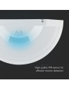 V-TAC 10W LED Тяло Със Сензор SAMSUNG Чип 3 в 1 IP54 Бяло Тяло - 23421 - 6