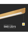 V-TAC 36W LED Линейно Висящо Тяло Дифузер 3 в 1 Златен Мат - 23348 - 9