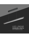 V-TAC 36W LED Линейно Висящо Тяло Дифузер 3 в 1 Сив Мат - 23347 - 7
