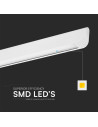 V-TAC 36W LED Линейно Висящо Тяло Дифузер 3 в 1 Бяло - 23346 - 6