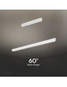 V-TAC 36W LED Линейно Висящо Тяло Дифузер 3 в 1 Бяло - 23346 - 7