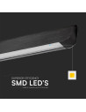 V-TAC 36W LED Линейно Висящо Тяло Дифузер 3 в 1 Черно - 23345 - 4