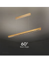 V-TAC 36W LED Линейно Висящо Тяло Лупа 3 в 1 Златен Мат - 23344 - 2