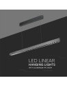 V-TAC 36W LED Линейно Висящо Тяло Лупа 3 в 1 Сив Мат - 23343 - 4
