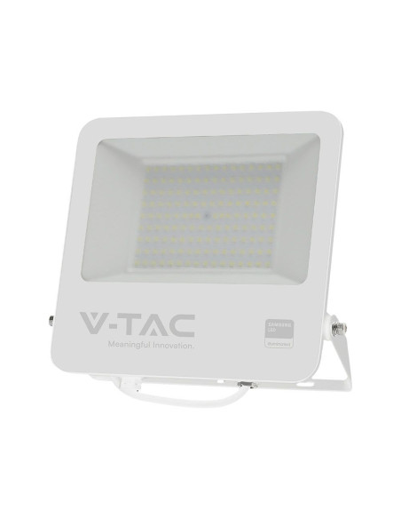 V-TAC 100W LED Прожектор SAMSUNG Чип 1м Кабел Бяло Тяло 4000K - 