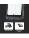 V-TAC 15W LED Соларен Прожектрор 3.7V 8Ah Батерия - 23439 - 2