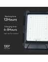 V-TAC 15W LED Соларен Прожектрор 3.7V 8Ah Батерия - 23439 - 6