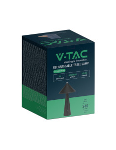 V-TAC 3W LED Настолна Лампа Батерия 4000mAh CCT: 3IN1 Черно Тяло Димираща - 23417 - Цена | LEDs4economy 2