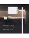 V-TAC 3W LED Магнитна Настолна Лампа Батерия 1800mAh CCT: 3IN1 Бяло Тяло - 23410 - 3