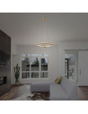 V-TAC 46W LED Висящ Пендел D600x1500mm 3000 Димируем Злато - 23431 - 3