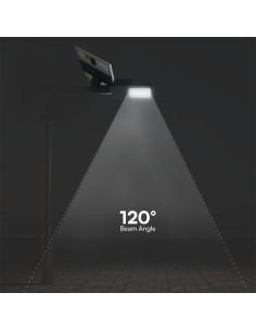 V-TAC 50W Улична Лампа Соларна 6000К Хибридна - 23579 - Цена | LEDs4economy 2