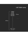 V-TAC 1.5W LED Настолна Лампа 3000 IP54 Пясък Черно Тяло - 23447 - 4