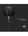 V-TAC 2.7W LED Настолна Лампа 3in1 Чернa - 23356 - 7